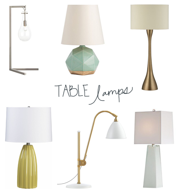 Table Lamp Faves via OhIDesignBlog