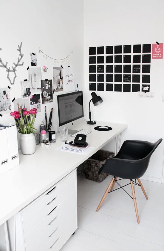 workspace inspiration via ohidesignblog