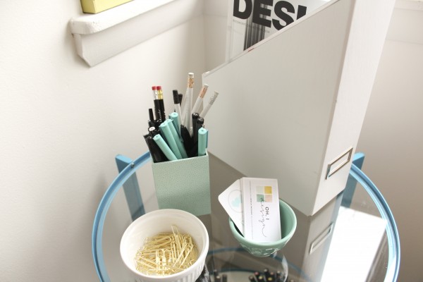 Styled Office via Oh I Design Blog