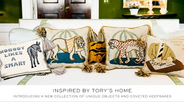 Tory Burch Home via Oh I Design Blog