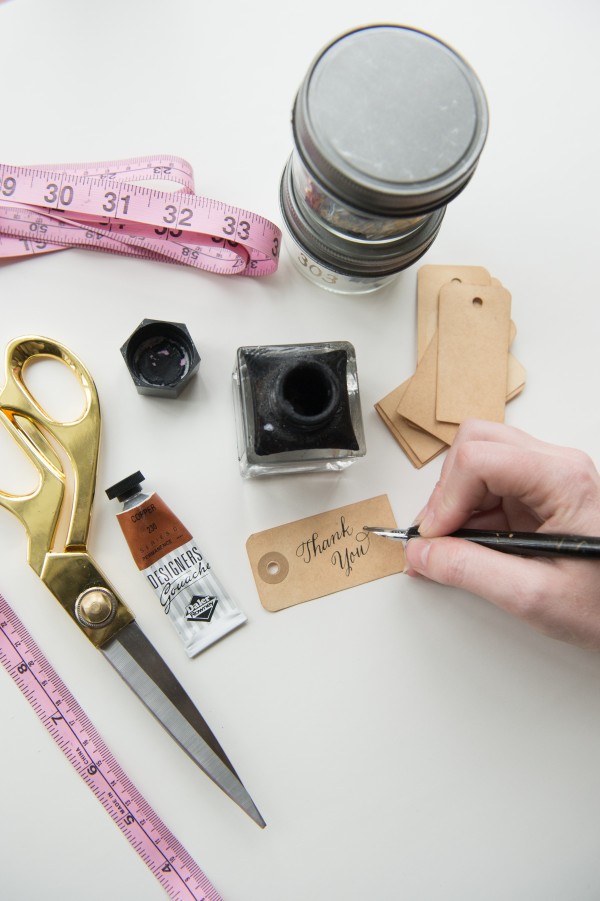 Laura Hooper Calligraphy Office / Designed by Jessica of With Love, Design / Photographed by Abby Jiu Photography / Featured on Glitter Guide