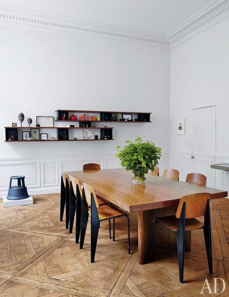 Parquetry Flooring via Oh, I Design Blog