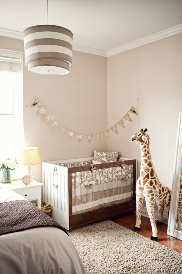 Bedroom with baby bed on sale