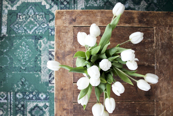 FLOR's Remembrance Rug in Emerald via Oh, I Design Blog