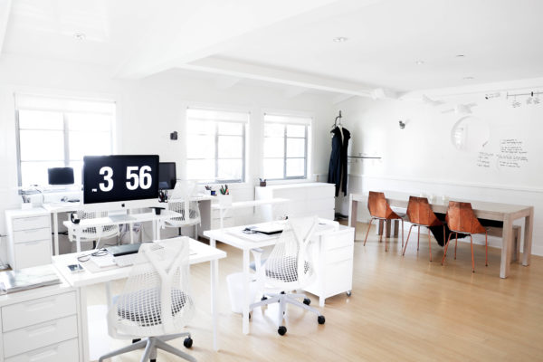 Lunya's Office Space via Oh, I Design Blog