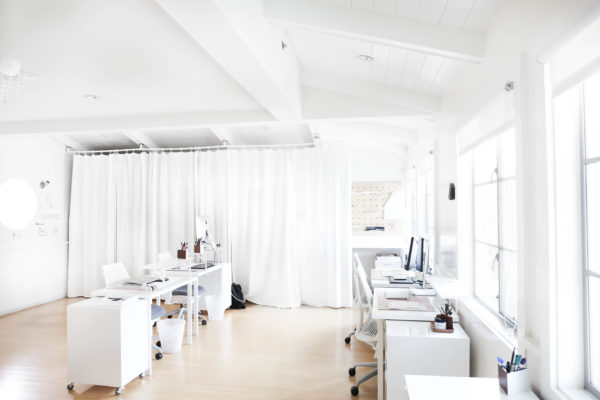 Lunya's Office Space via Oh, I Design Blog