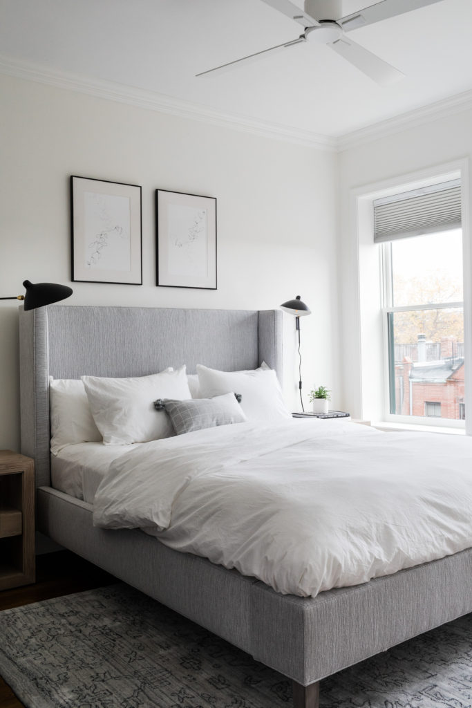 Modern layered master bedroom